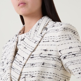 Jaleto9 Tweed Double Breasted Blazer