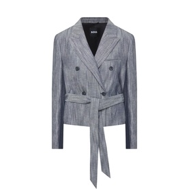 Jelsia Double-Breasted Belted Jacket