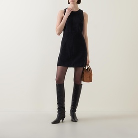 Sycara Leather Mini Dress