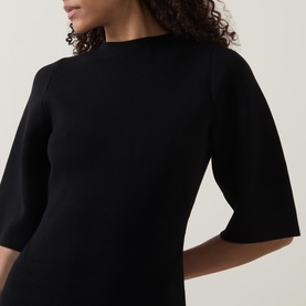 Flaris Asymmetric Draped Mini Dress