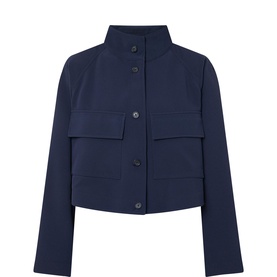 Cropped Wrinkle-Resistant Blazer