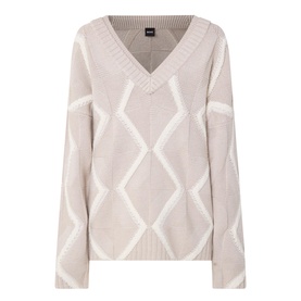 Flarin Geometric Knit Sweater
