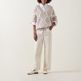 Flarin Geometric Knit Sweater