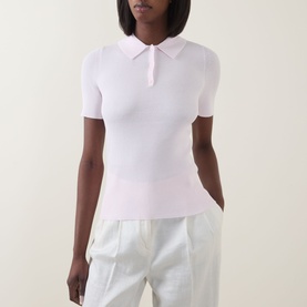 Feskus Rib Knit Polo Shirt
