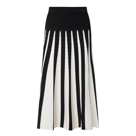 Fandelion Two-Tone Pleated Skirt
