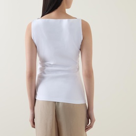 Emiaka Gathered Asymmetric Tank Top