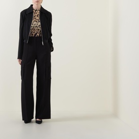 Tianamia High-Rise Cargo Trousers