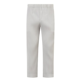Pleated Straight-Leg Trousers