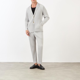Pleated Straight-Leg Trousers