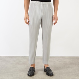 Pleated Straight-Leg Trousers
