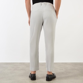 Pleated Straight-Leg Trousers