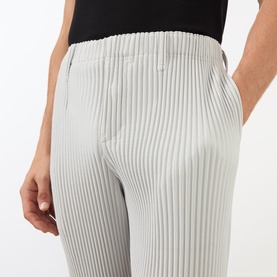 Pleated Straight-Leg Trousers