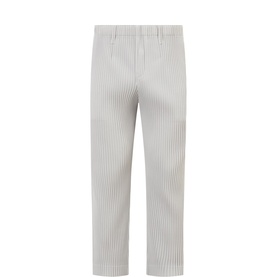 Pleated Straight-Leg Trousers