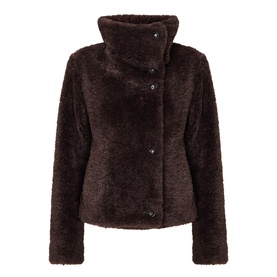 Woven Faux Shearling Jacket