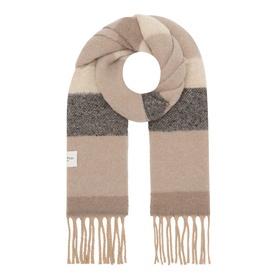Chunky Stripe Fringe Scarf