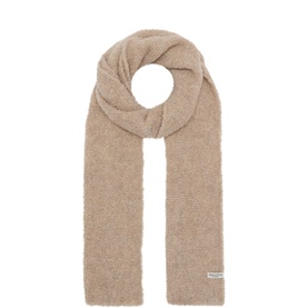 Boucl&eacute; Logo Scarf