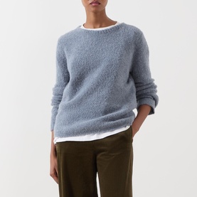 Boucl&eacute; Knitted Sweater