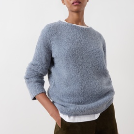 Boucl&eacute; Knitted Sweater
