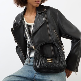 Wander Matelass&eacute; Nappa Leather Hobo Bag