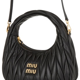 Wander Matelass&eacute; Nappa Leather Hobo Bag