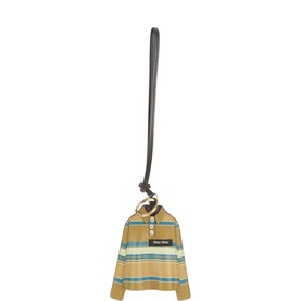 Striped Polo Shirt Bag Charm