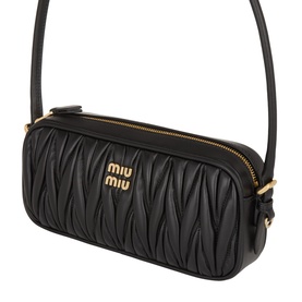Matelass&eacute; Nappa Leather Pouch