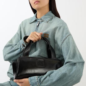 Softy Luxe Logo Top Handle Bag