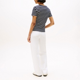 Striped Logo Slim T-Shirt