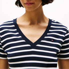 Striped Logo Slim T-Shirt