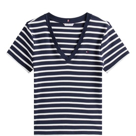 Striped Logo Slim T-Shirt