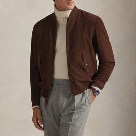 Flight Polo Player Logo Bomber Jacket