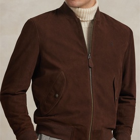 Flight Polo Player Logo Bomber Jacket
