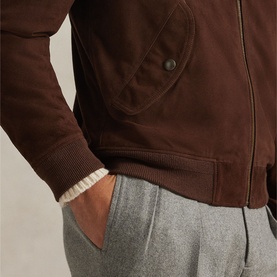 Flight Polo Player Logo Bomber Jacket