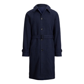 Reversible Balmacaan Check Coat