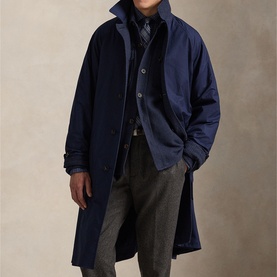 Reversible Balmacaan Check Coat
