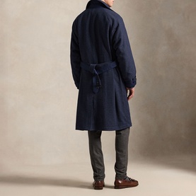 Reversible Balmacaan Check Coat