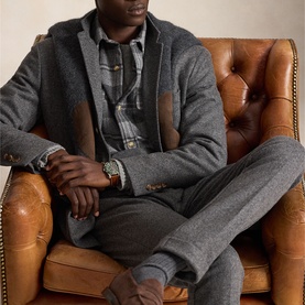 Polo Soft Knit Flannel Jacket