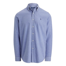 Polo Player Logo Plaid Performance Twill Shirt