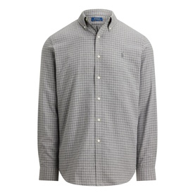 Polo Player Logo Plaid Performance Twill Shirt