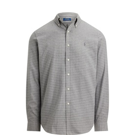 Polo Player Logo Plaid Performance Twill Shirt
