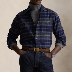 Plaid Twill Overshirt