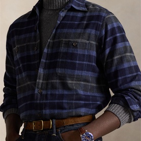 Plaid Twill Overshirt