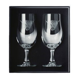 Highland Cow Beer Glasses