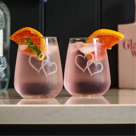 Love Hearts Glasses Set