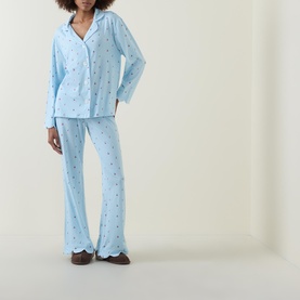 Dreamer Gingham Cherry Print Pyjama Set