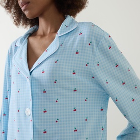 Dreamer Gingham Cherry Print Pyjama Set