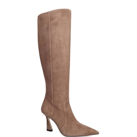 Vinnie Zip Suede Knee High Boots