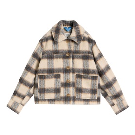 Alexa Check Cropped Jacket