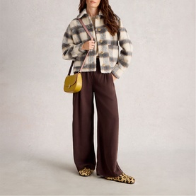 Alexa Check Cropped Jacket