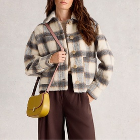 Alexa Check Cropped Jacket
